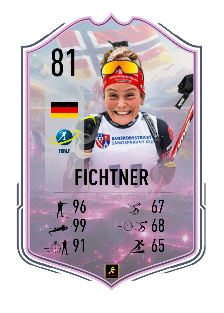 Marlen Fichtner - Brezno 2024 European Championships Star - European Revelation - Biathlon Cards